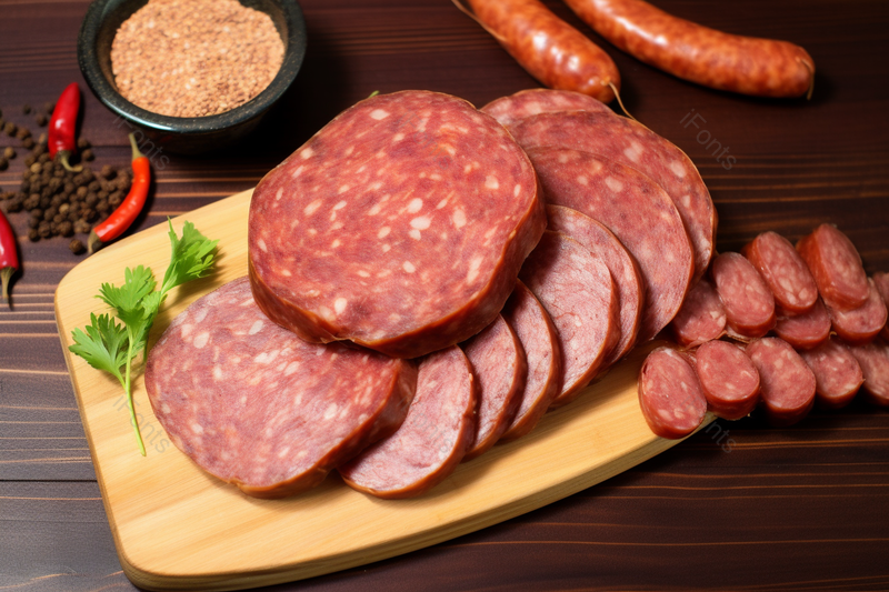营养香肠肉肠砧板上的食材拍摄,高清,摄影图,摄影图片,图片大全,摄影图免费下载